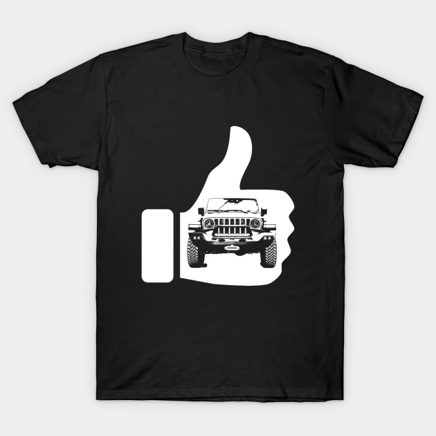 Like a 4x4 truck white design T-Shirt by WOS